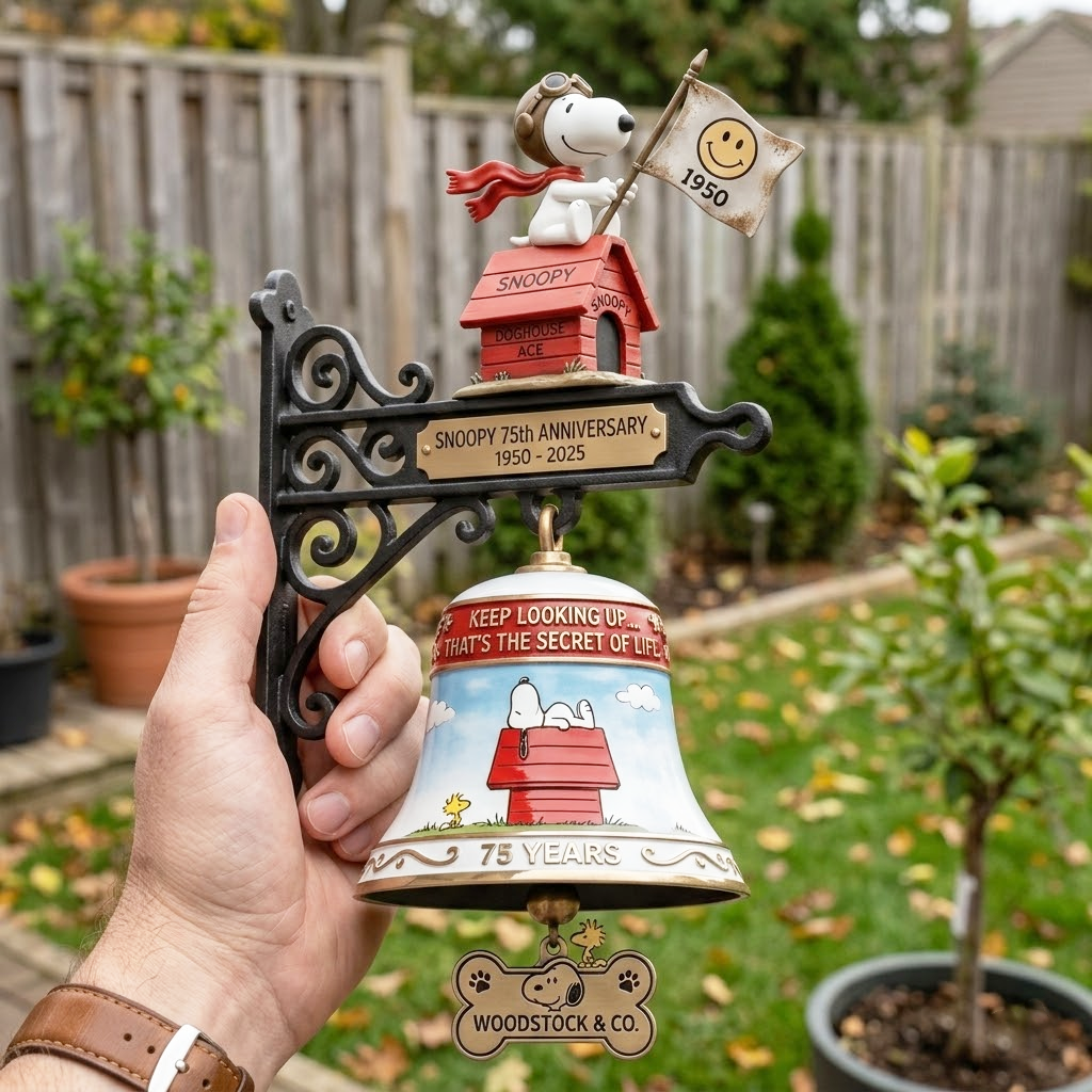 🔥🔥New Year 70% Off--The Snoopy 75th Anniversary Commemorative Wall Bell 🔔🐶