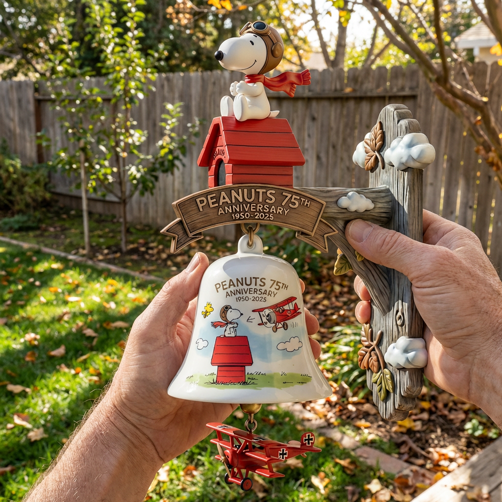 🔥🔥New Year 70% Off--Peanuts 75th Anniversary Commemorative Wall Bell 🔔🐾
