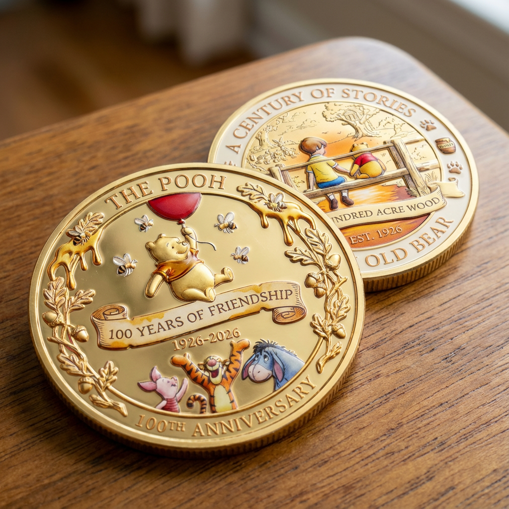 🌹Early Valentine Sale 60% OFF -❤️The Pooh 100th Anniversary Commemorative Coin