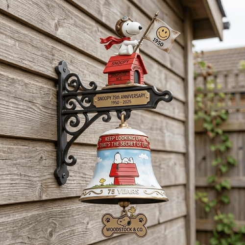 🔥🔥New Year 70% Off--The Snoopy 75th Anniversary Commemorative Wall Bell 🔔🐶