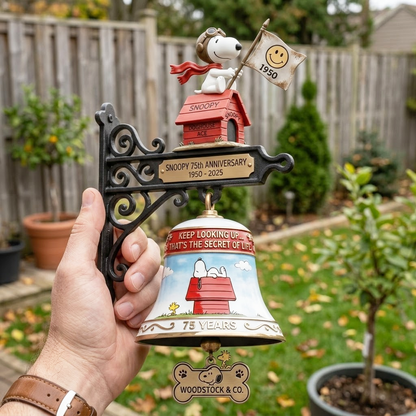 🔥🔥New Year 70% Off--The Snoopy 75th Anniversary Commemorative Wall Bell 🔔🐶