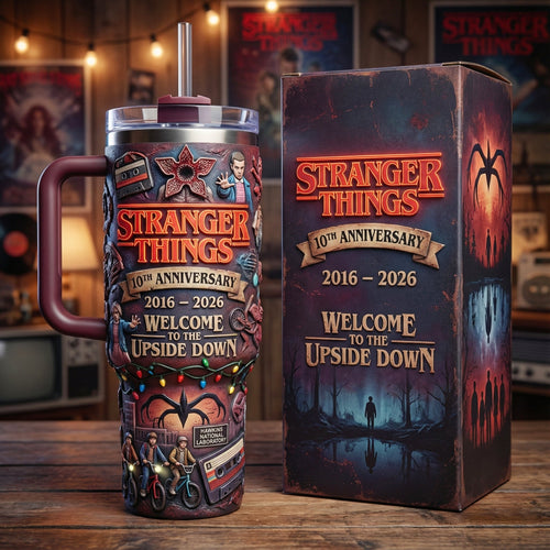 🔥🔥New Year 70% Off--Upside Down 10th Anniversary Tumbler with Collector Box