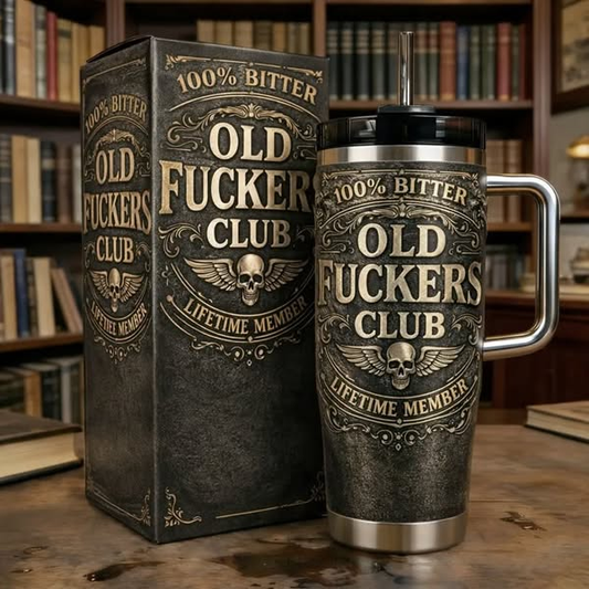 🔥🔥New Year 70% Off--Old Fuckers Club Lifetime Member Stainless Steel Tumbler