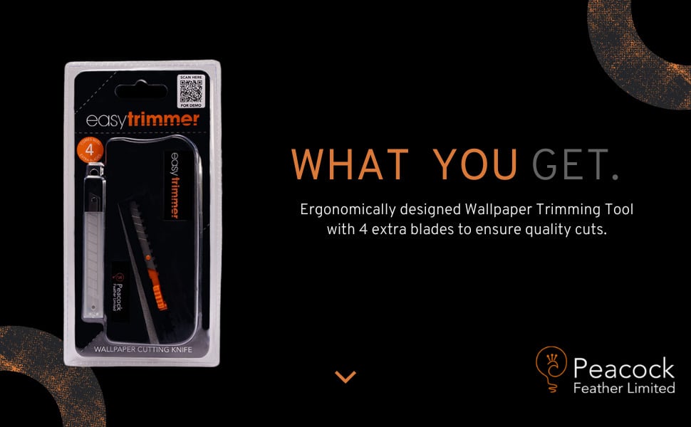 Peacock Pro Trimmer: The 2-Step Wallpaper Cutting Tool for Flawless Finishes 🦚