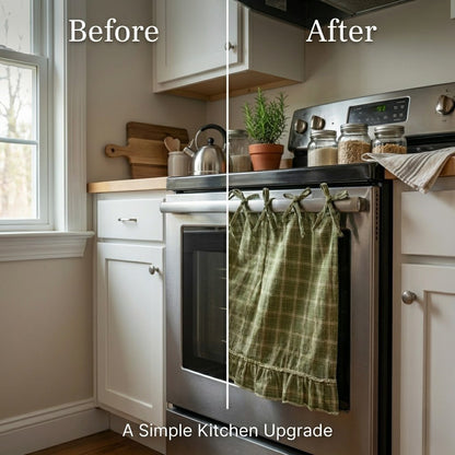 🔥🔥New Year 70% Off--💖Handmade Farmhouse Oven Skirt - Artisan Kitchen Collection