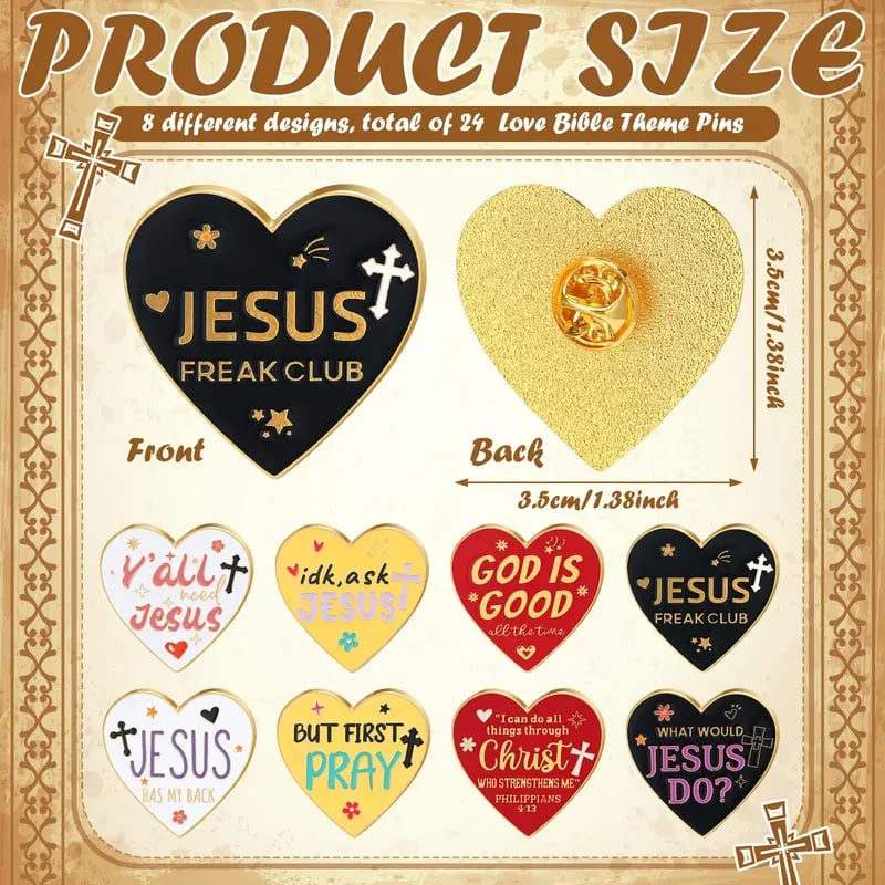 ✝️Christian Gifts: Motivational Bible Verses Pins – Inspire Your Faith Journey🌸