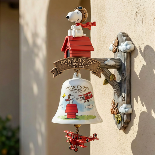 🔥🔥New Year 70% Off--Peanuts 75th Anniversary Commemorative Wall Bell 🔔🐾