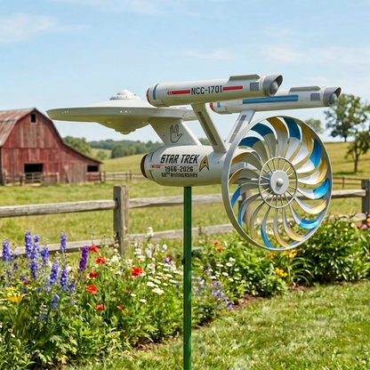Star Trek: The Original Series 60th Anniversary Garden Wind Spinner