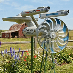 Star Trek: The Original Series 60th Anniversary Garden Wind Spinner