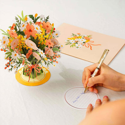 💐 Pop-Up Wildflower Valentine’s Card