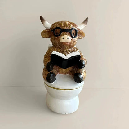 🔥NEW YEAR SPECIAL PRICE 70% OFF- Highland Cow Bathroom Ornaments