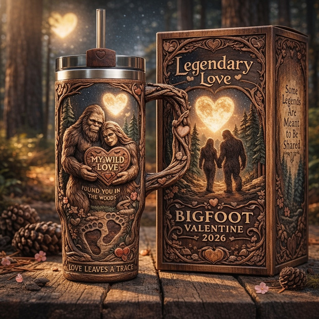 🔥🔥New Year 70% Off--Bigfoot Valentine 2026 Handle Straw Tumbler