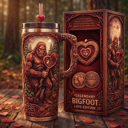 🔥🔥New Year 70% Off--Bigfoot Valentine 2026 Handle Straw Tumbler