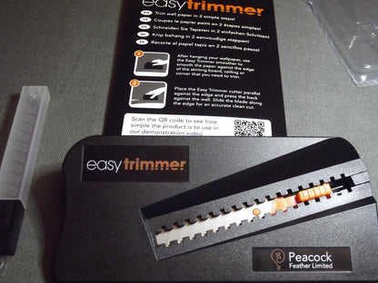 Peacock Pro Trimmer: The 2-Step Wallpaper Cutting Tool for Flawless Finishes 🦚