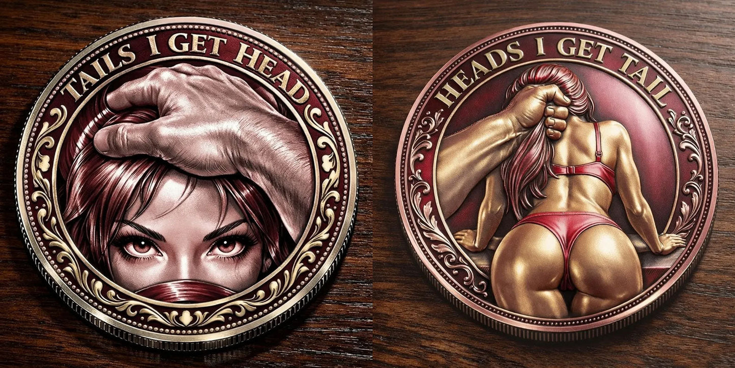 🌹Early Valentine Sale 60% OFF -❤️Heads I Get Tail / Tails I Get Head Commemorative Coin