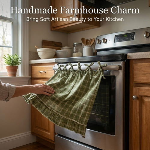 🔥🔥New Year 70% Off--💖Handmade Farmhouse Oven Skirt - Artisan Kitchen Collection
