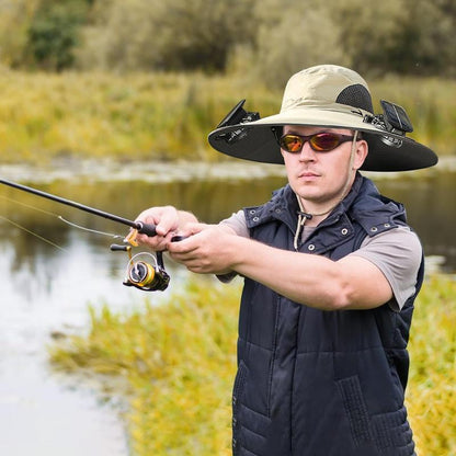 Ultralight Solar Fan Sun Hat – Lighter Than a Baseball!⚾