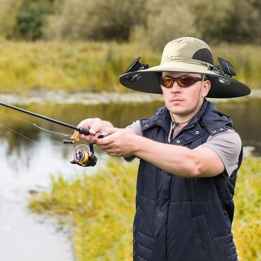 Ultralight Solar Fan Sun Hat – Lighter Than a Baseball!⚾