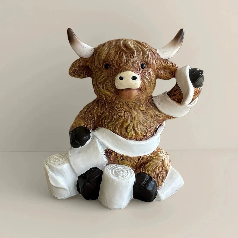 🔥NEW YEAR SPECIAL PRICE 70% OFF- Highland Cow Bathroom Ornaments