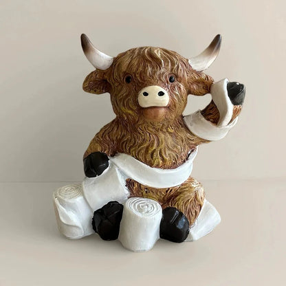 🔥NEW YEAR SPECIAL PRICE 70% OFF- Highland Cow Bathroom Ornaments