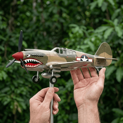 🔥🔥New Year 70% Off--Shark Mouth Warplane Garden Wind Spinner