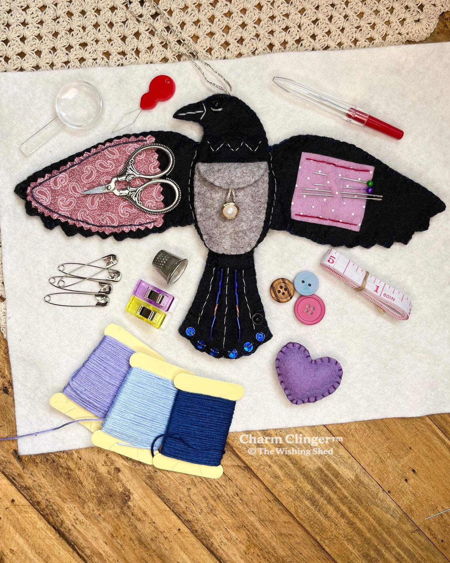 🔥🔥New Year 70% Off--🖤 “Raven’s Keepsake – Guardian of Stitches” 🪡✨