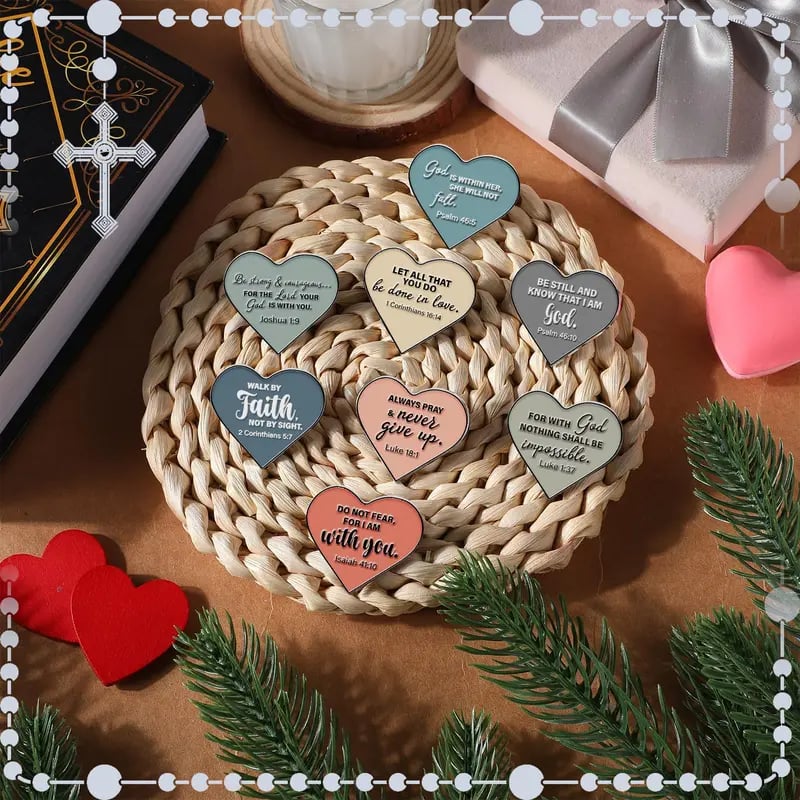 ✝️Christian Gifts: Motivational Bible Verses Pins – Inspire Your Faith Journey🌸