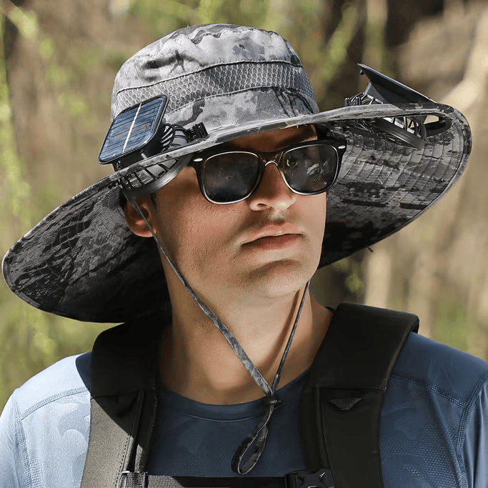 Ultralight Solar Fan Sun Hat – Lighter Than a Baseball!⚾