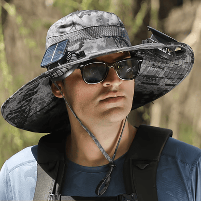 Ultralight Solar Fan Sun Hat – Lighter Than a Baseball!⚾