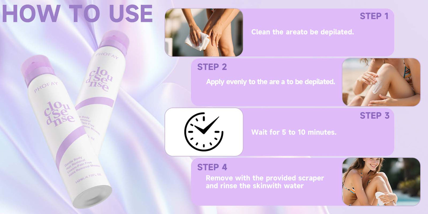 PHOFAY Bikini Pain-Free Hair Removal Cream for Sensitive Skin