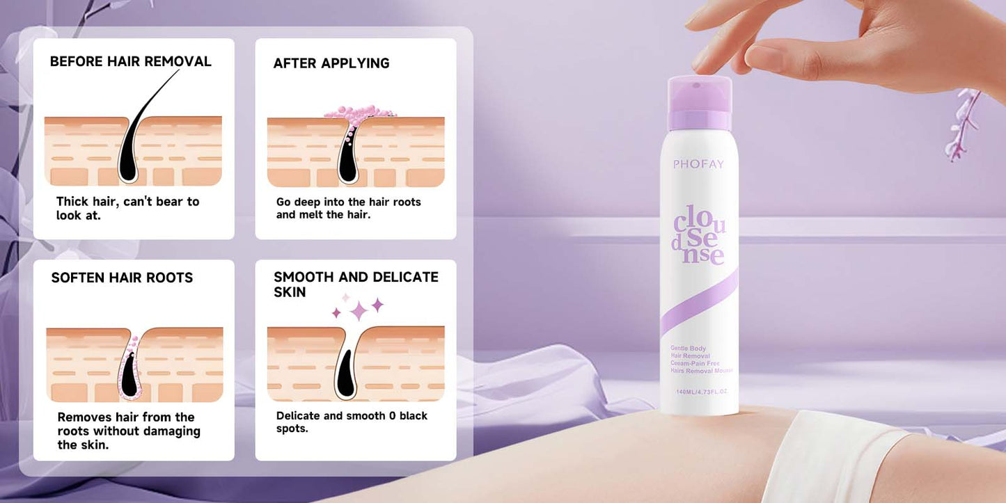 PHOFAY Bikini Pain-Free Hair Removal Cream for Sensitive Skin