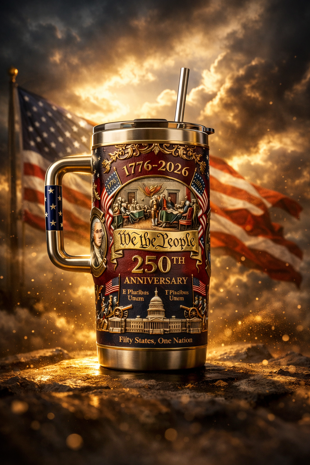 🔥🔥New Year 70% Off--U.S. 250th Anniversary Commemorative Travel Tumbler (1776-2026)