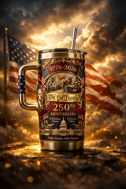 🔥🔥New Year 70% Off--U.S. 250th Anniversary Commemorative Travel Tumbler (1776-2026)