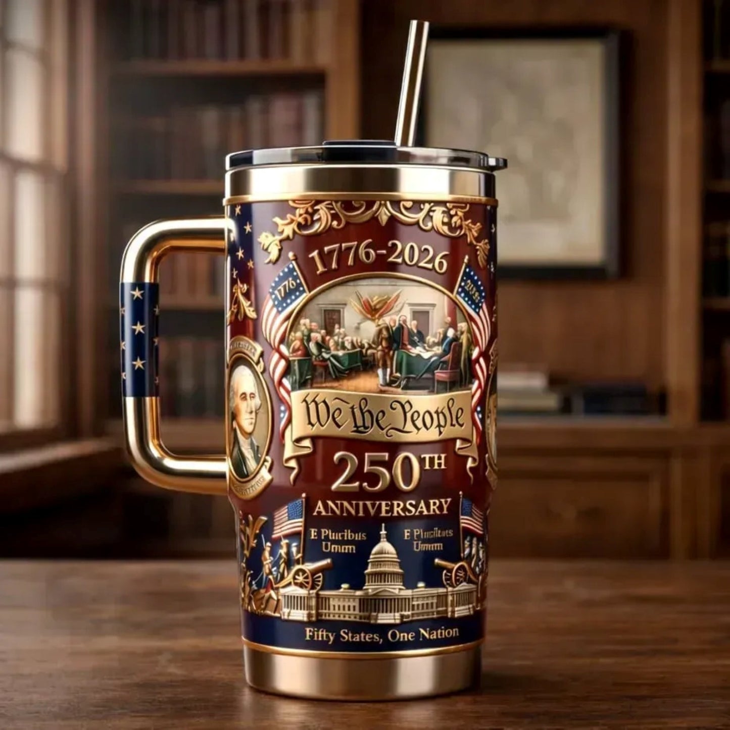 🔥🔥New Year 70% Off--U.S. 250th Anniversary Commemorative Travel Tumbler (1776-2026)