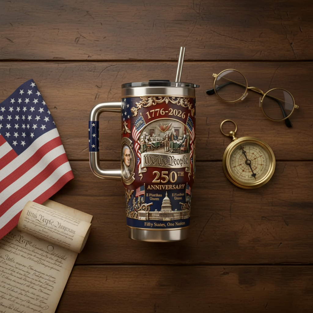 🔥🔥New Year 70% Off--U.S. 250th Anniversary Commemorative Travel Tumbler (1776-2026)