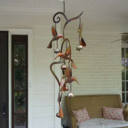 🔥🔥New Year 70% Off--Scrollwork Hummingbird Wind Chime