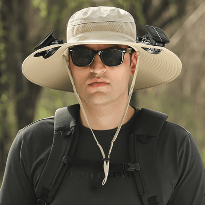 Ultralight Solar Fan Sun Hat – Lighter Than a Baseball!⚾