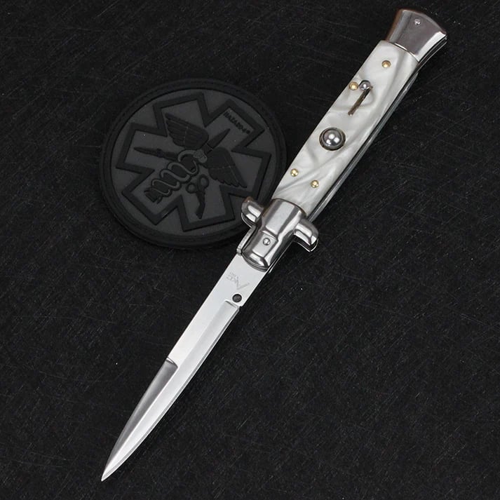 🔥🔥New Year 70% Off-- Pure Handmade Old School Italian Stiletto Pocket Knife