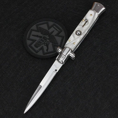 🔥🔥New Year 70% Off-- Pure Handmade Old School Italian Stiletto Pocket Knife