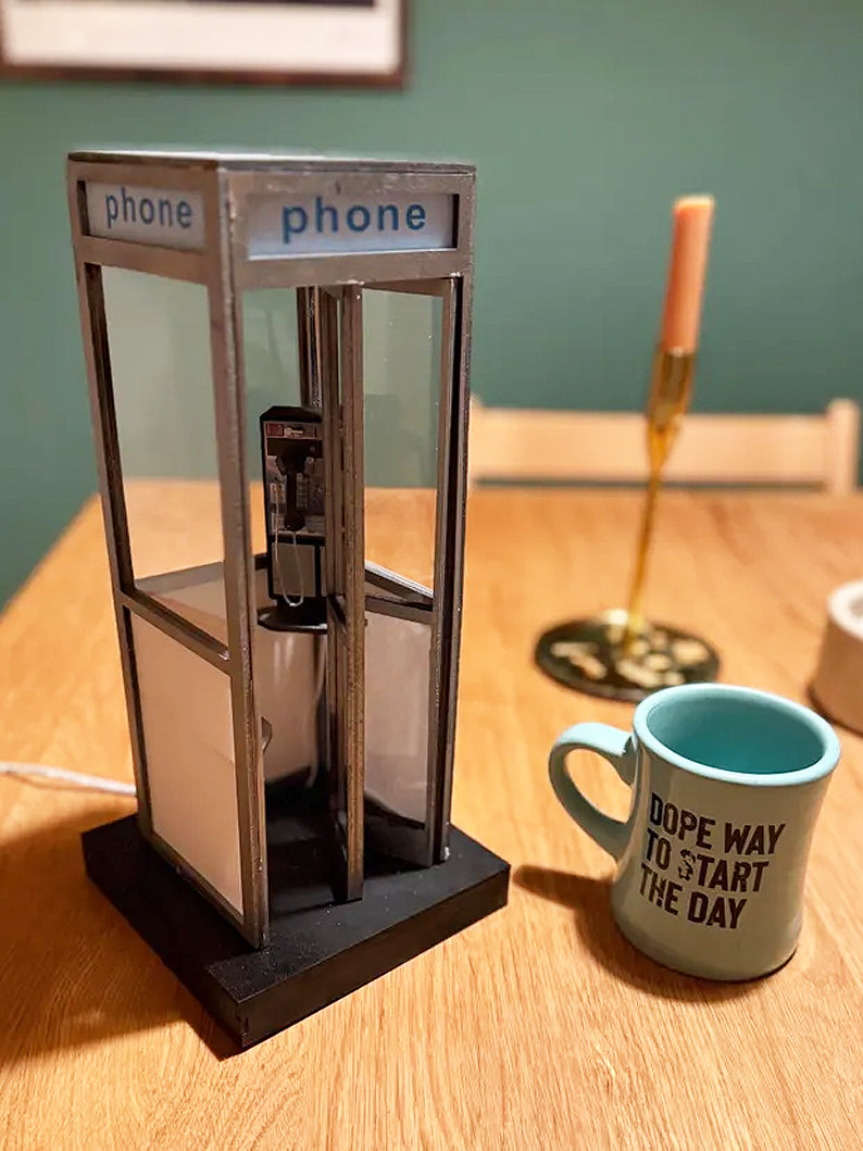 🔥🔥New Year 70% Off--☎️Retro Vintage Tall PhoneBooth Lamp