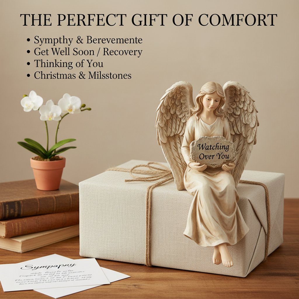 🔥Last Day 70% OFF - 🕊️The "Watching Over You" Guardian Angel Shelf Sitter