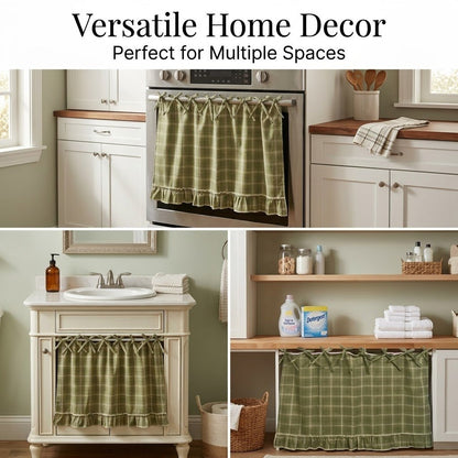 🔥🔥New Year 70% Off--💖Handmade Farmhouse Oven Skirt - Artisan Kitchen Collection