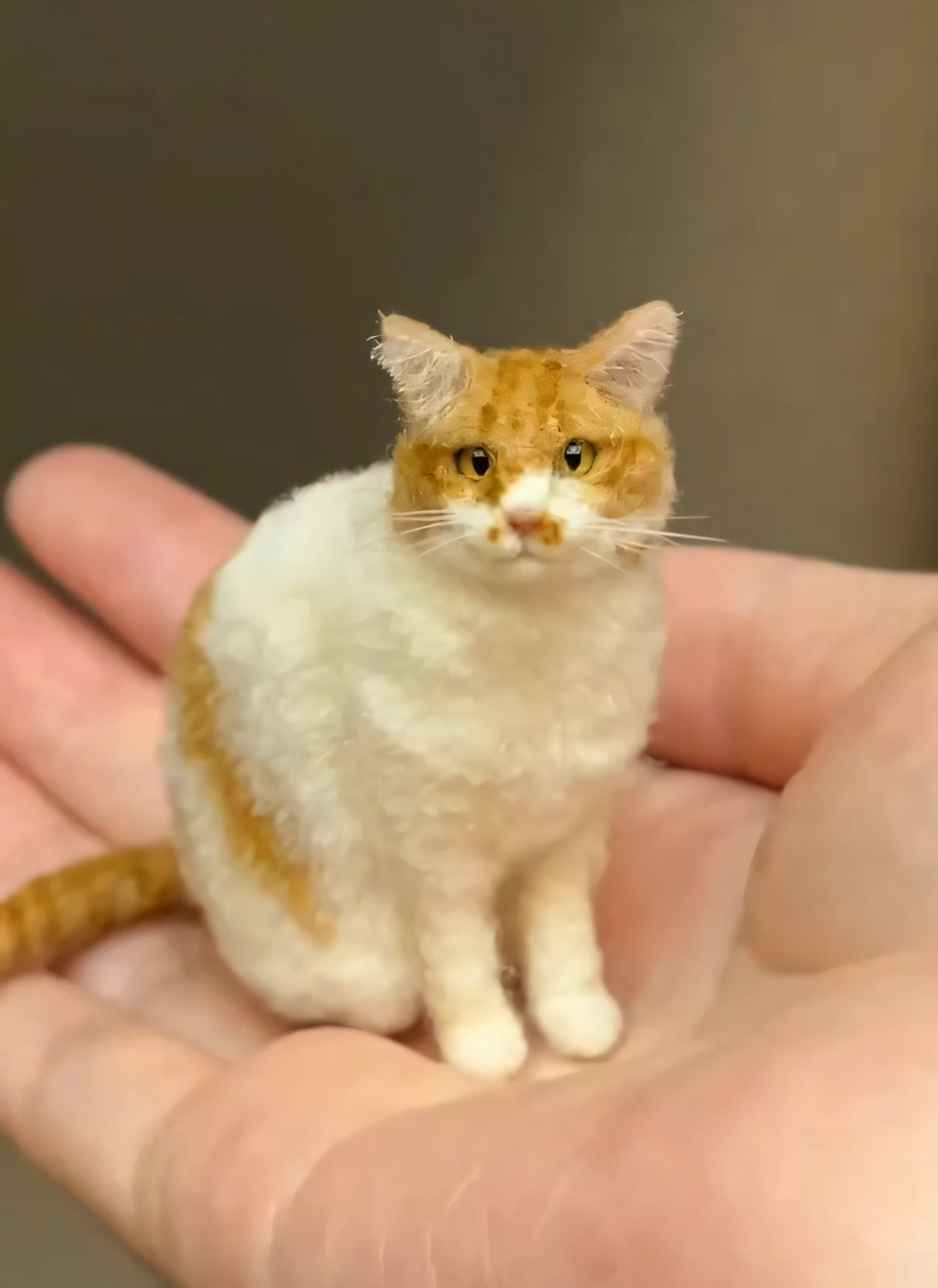 ⏰Last Batch Selling Fast!🐱💞Mini Felted Wool Cat – Handmade Desk Companions