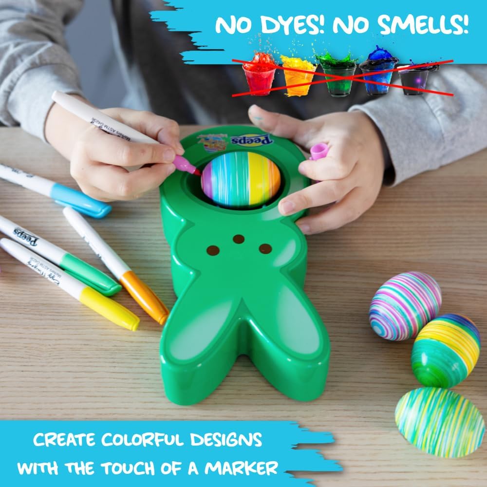 🐰 The Spinning Egg Decorator – Peeps Bunny Edition