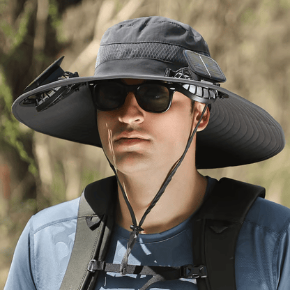 Ultralight Solar Fan Sun Hat – Lighter Than a Baseball!⚾