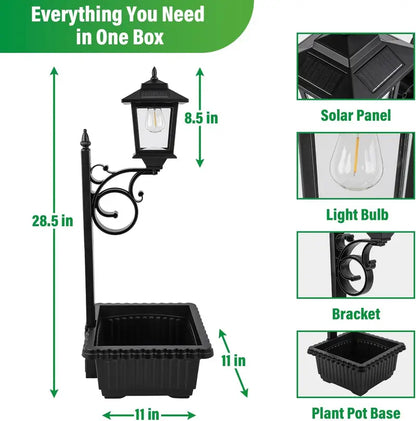 Solar Flower Pot Lamp - Buy One, Free Shipping!