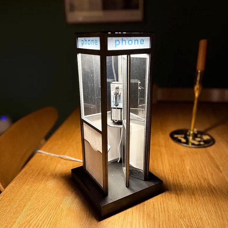 🔥🔥New Year 70% Off--☎️Retro Vintage Tall PhoneBooth Lamp