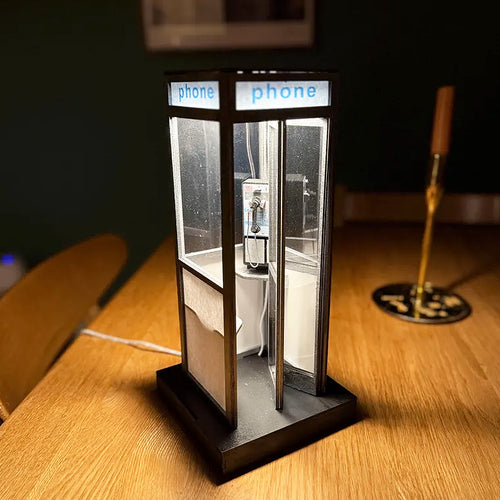 🔥🔥New Year 70% Off--☎️Retro Vintage Tall PhoneBooth Lamp