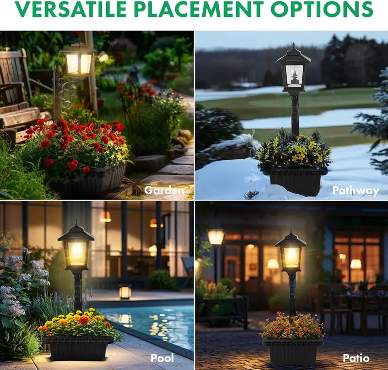 Solar Flower Pot Lamp - Buy One, Free Shipping!