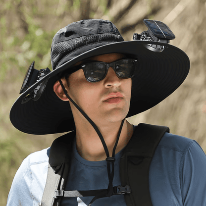 Ultralight Solar Fan Sun Hat – Lighter Than a Baseball!⚾